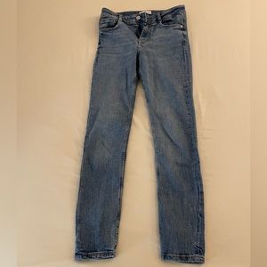 Zara mid-ride denim jeans